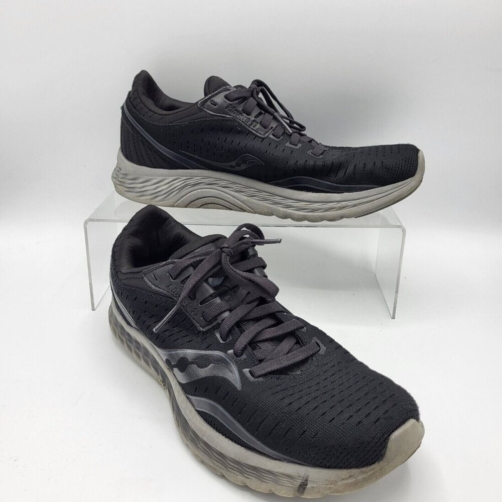 Saucony Shoes Womens 6.5 Kinvara 11 Running Sneakers Black Lace Up S10552-35